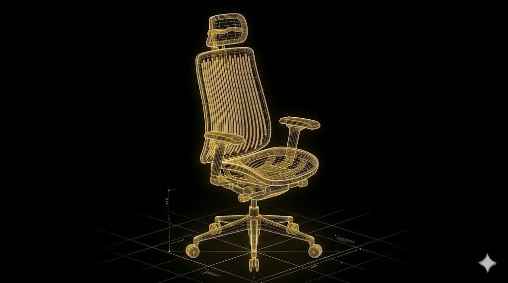 TRULY 椅設計線框圖